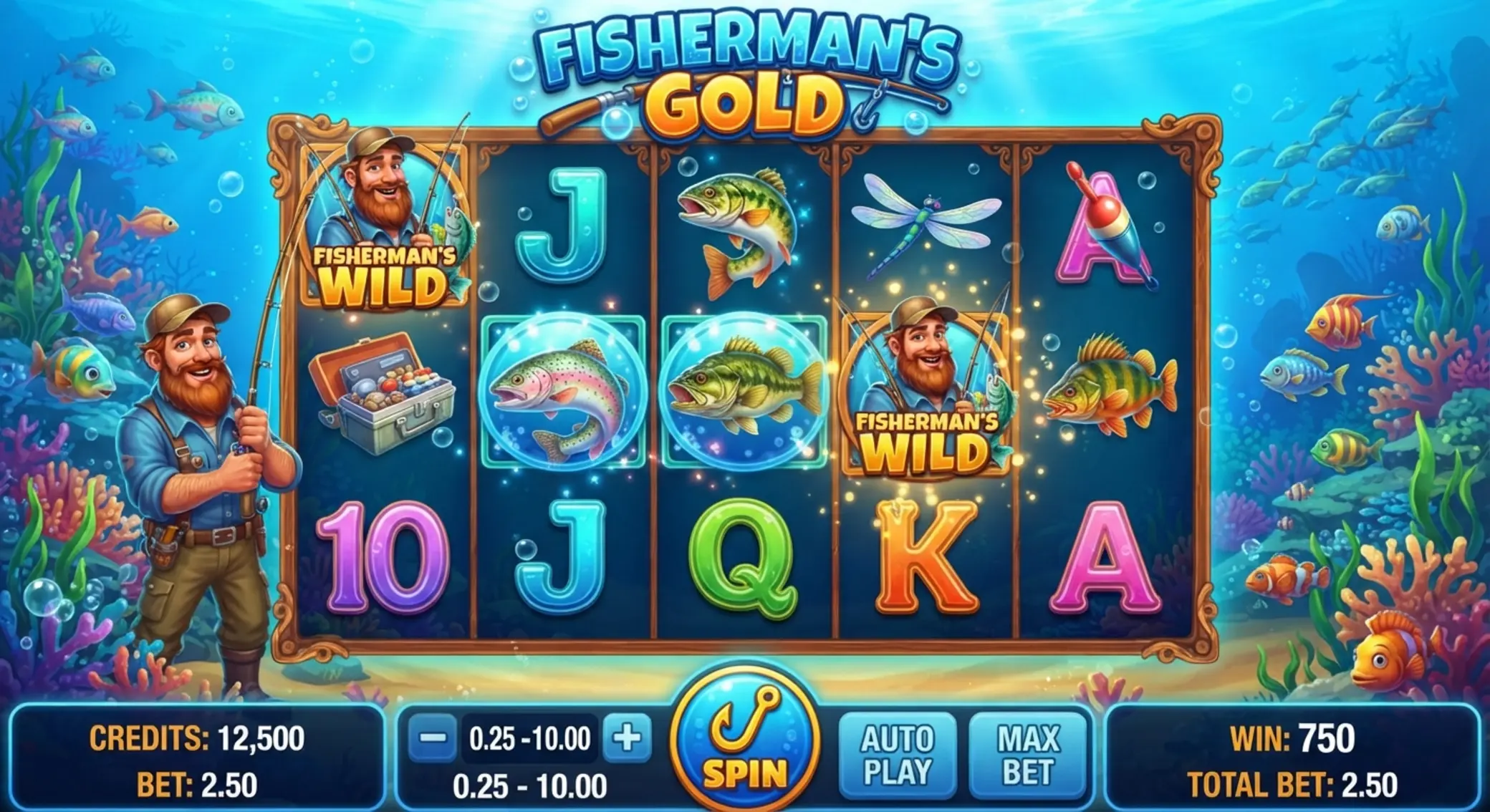 Ekran główny slotu Big Bass Bonanza 1000