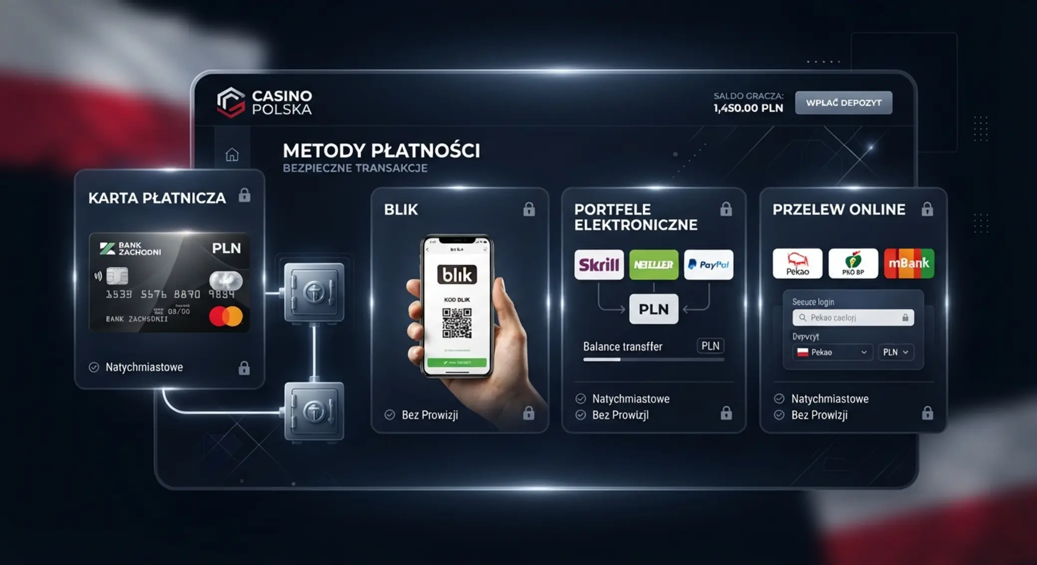 Popularne metody płatności w kasynach online