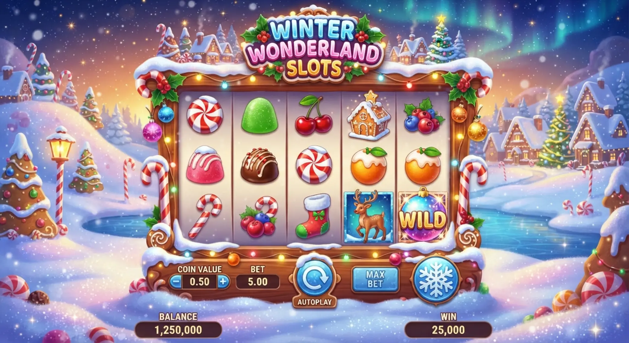 Świąteczna wersja Sweet Bonanza w zimowej oprawie